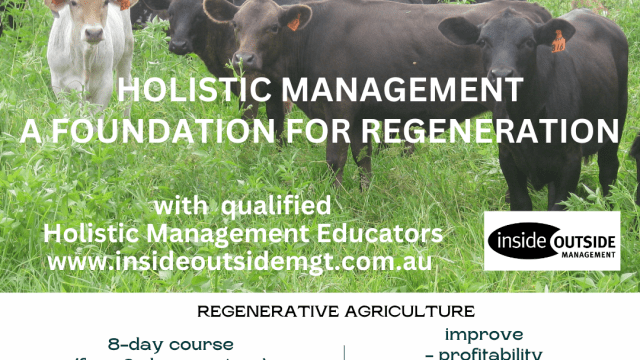 BOOROWA HOLISTIC MANAGEMENT A FOUNDATION FOR REGENERATION COURSE